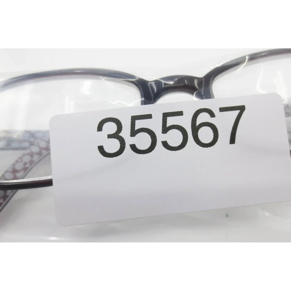 Coach Hilary 517 Eyeglasses Brown Blue Oval Frame Glasses 49-17-135 35567